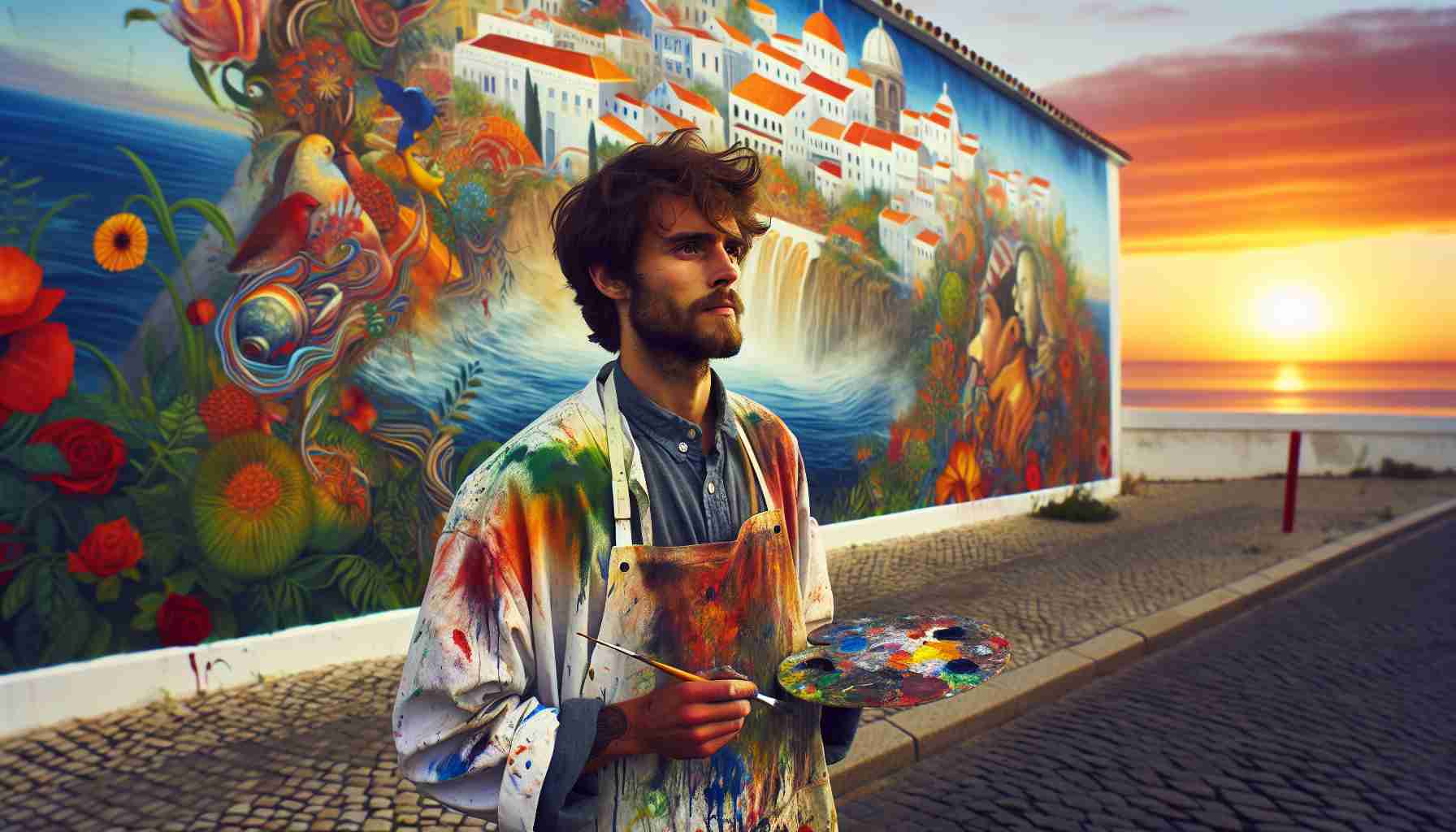 Local Artist Unveils Stunning Murals in Coastal Town